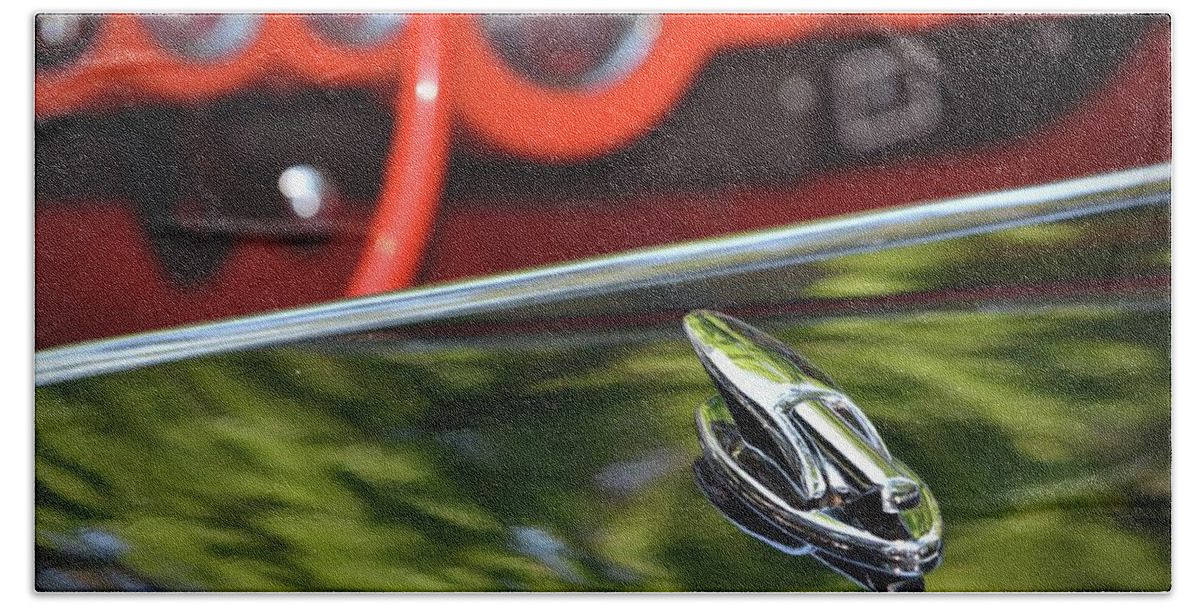  Bath Towel featuring the photograph Corvette Detail #8 by Dean Ferreira