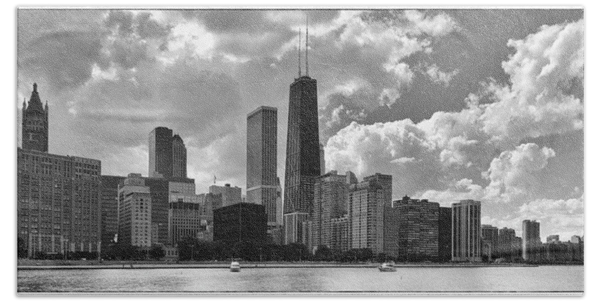 Chicago Hand Towel featuring the photograph A Chicago Skyline by John Roach