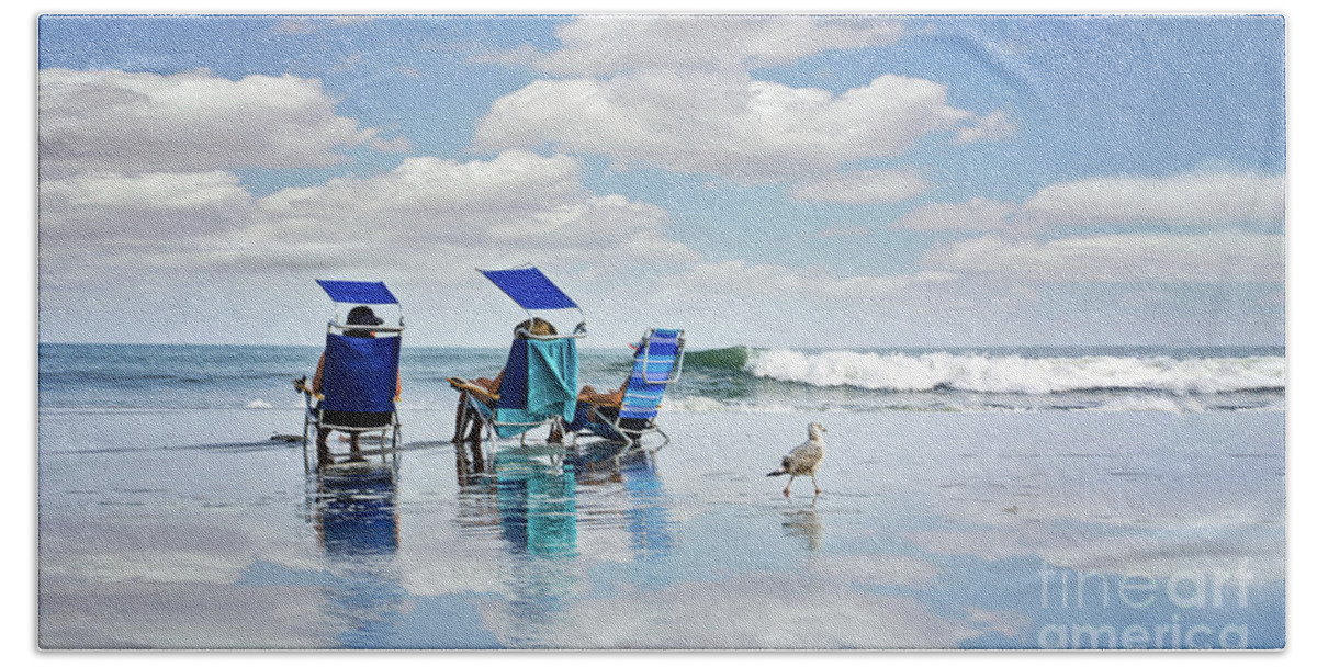 Beach Hand Towel featuring the photograph A Day at the Beach by Alissa Beth Photography