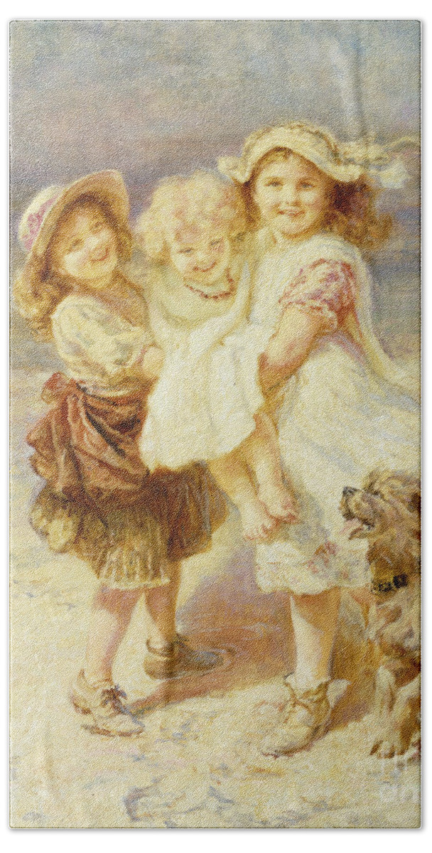 A Day at the Beach Bath Towel for Sale by Frederick Morgan