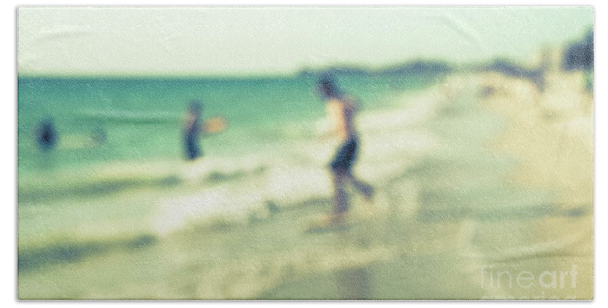 Beach Bath Towel featuring the photograph a day at the beach III by Hannes Cmarits