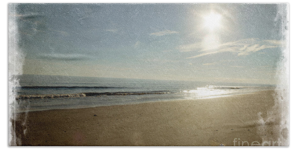 Beach Bath Towel featuring the photograph A Day at the Beach by Sandra Clark