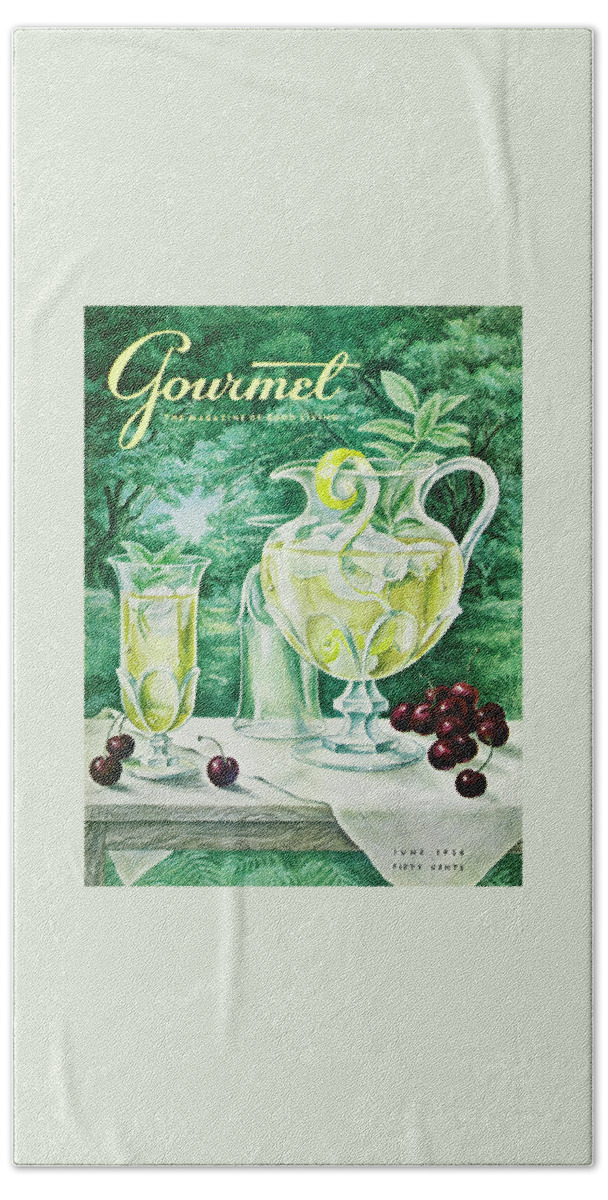 A Gourmet Cover Of Glassware Bath Towel