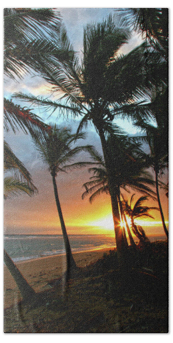 Palms Bath Towel featuring the photograph A Place I Know by Robert Och