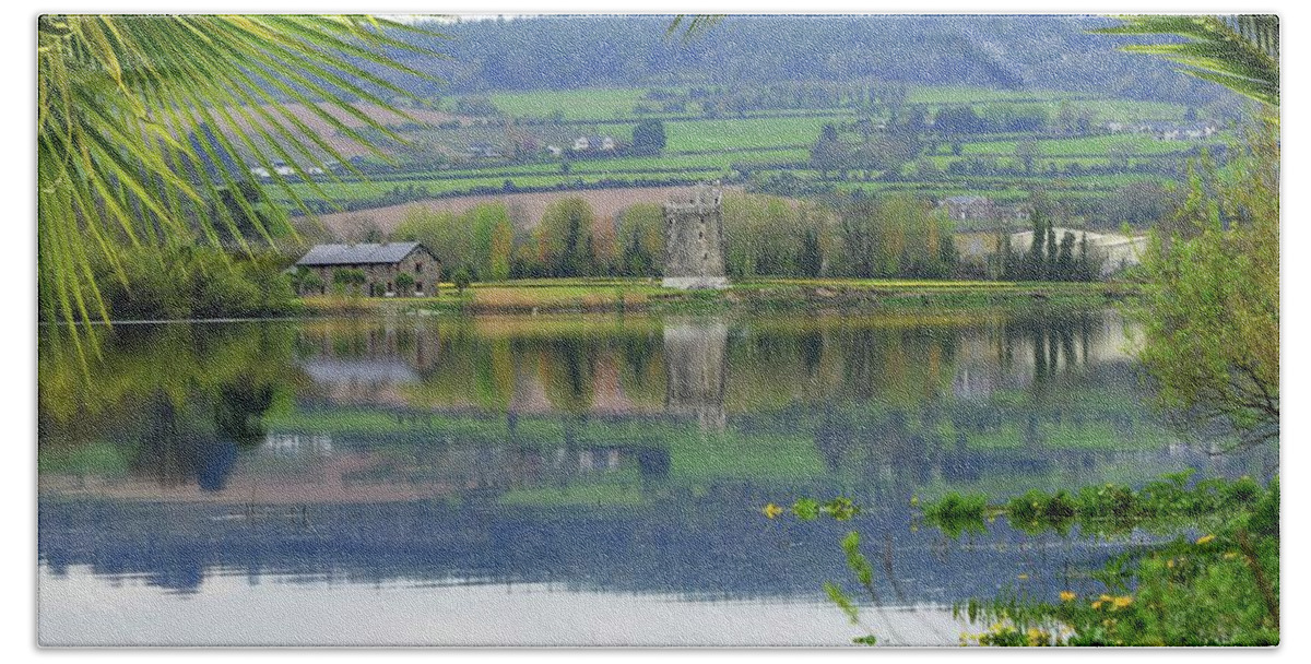 River Suir Hand Towel featuring the photograph A River Suir scene by Joe Cashin