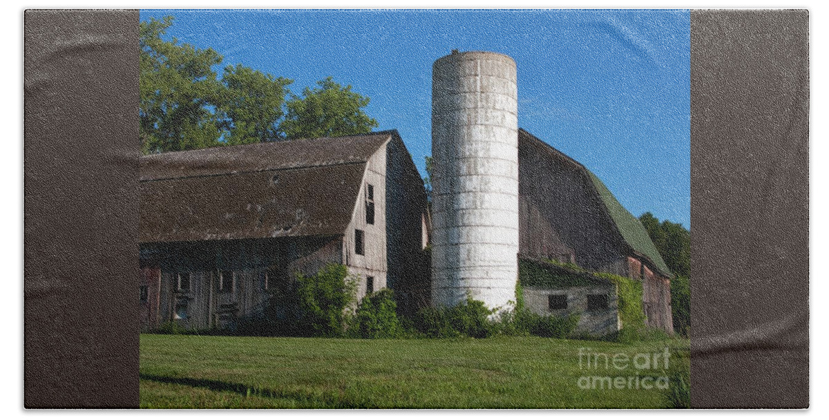 Barn Hand Towel featuring the photograph Abandoned Barns by Ann Horn