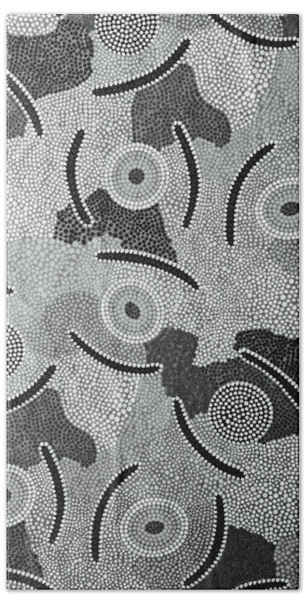 Aboriginal Bath Towel featuring the photograph Aboriginal Pattern No. 8 by Sandy Taylor
