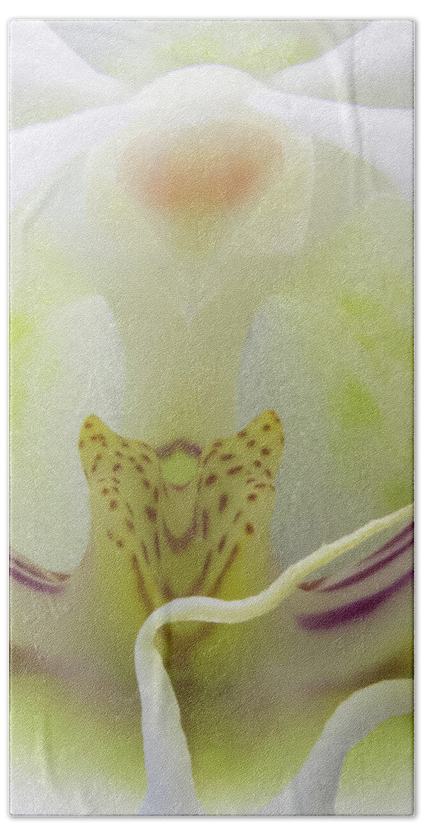 Flower Bath Towel featuring the photograph Abstract Orchid by Patti Deters