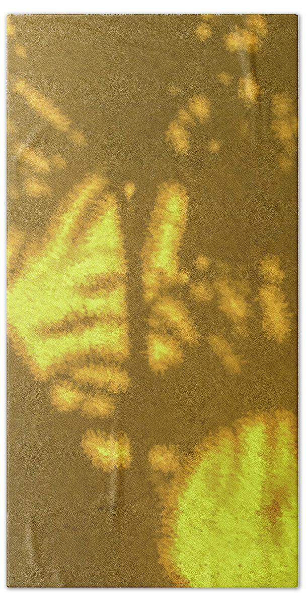 David Letts Bath Towel featuring the photograph Abstract Palm by David Letts