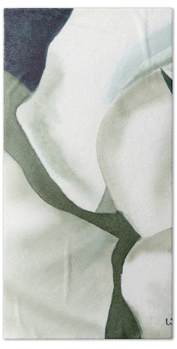 Flower Hand Towel featuring the painting Abstract Petals by Wendy Keeney-Kennicutt