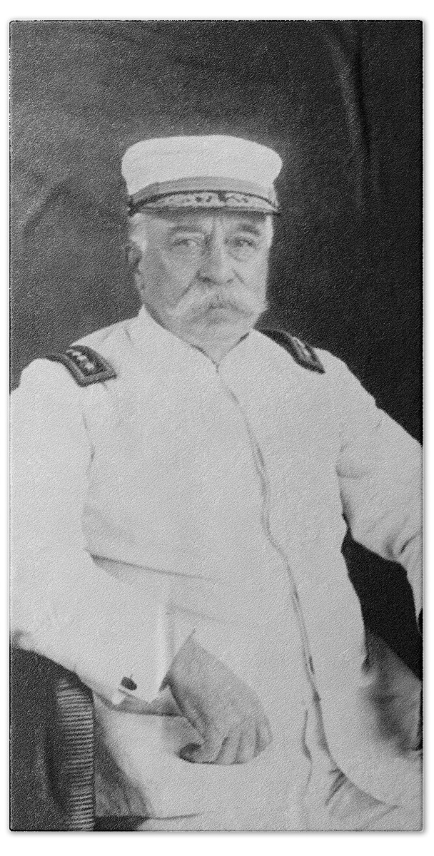 George Dewey Bath Towel featuring the photograph Admiral George Dewey by War Is Hell Store