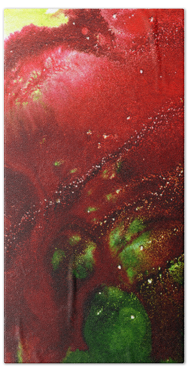 Gallery Bath Towel featuring the painting ALCHEMY 05d by Dar Freeland