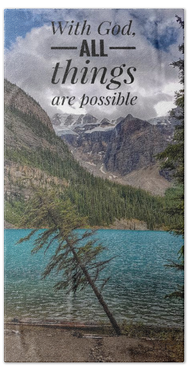 Inspiration Hand Towel featuring the photograph All things are possible by Nadia Seme