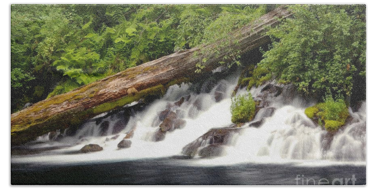 Metolius Bath Towel featuring the photograph Allen Springs on the Metolius River by Rick Bures