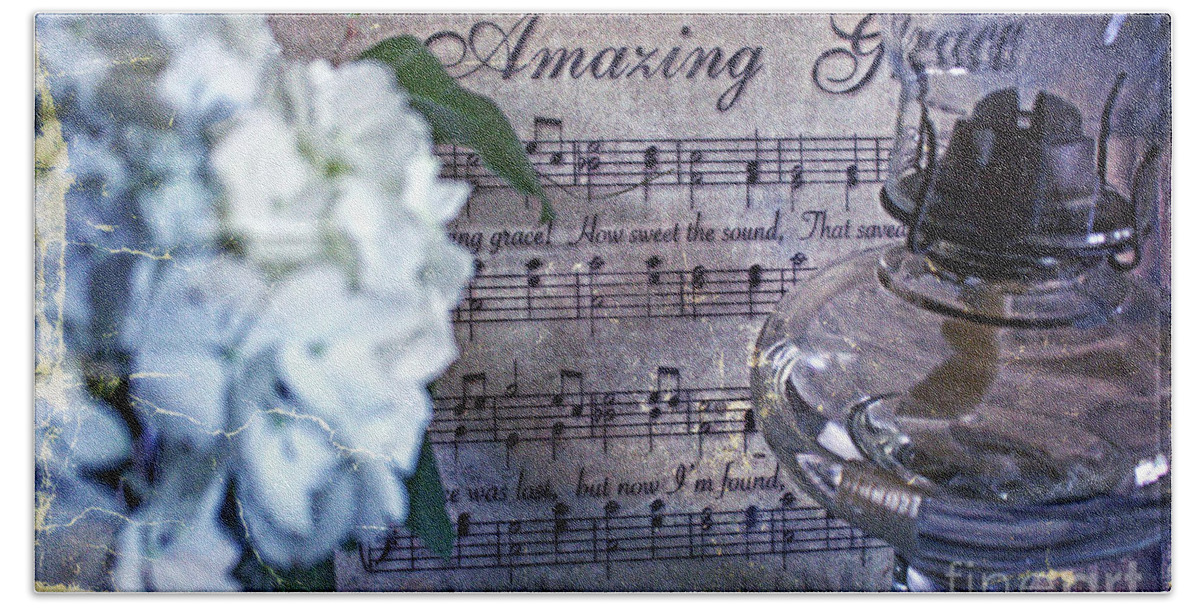 Amazing Grace Hand Towel featuring the photograph Amazing Grace - Christian Home Art ii by Ella Kaye Dickey