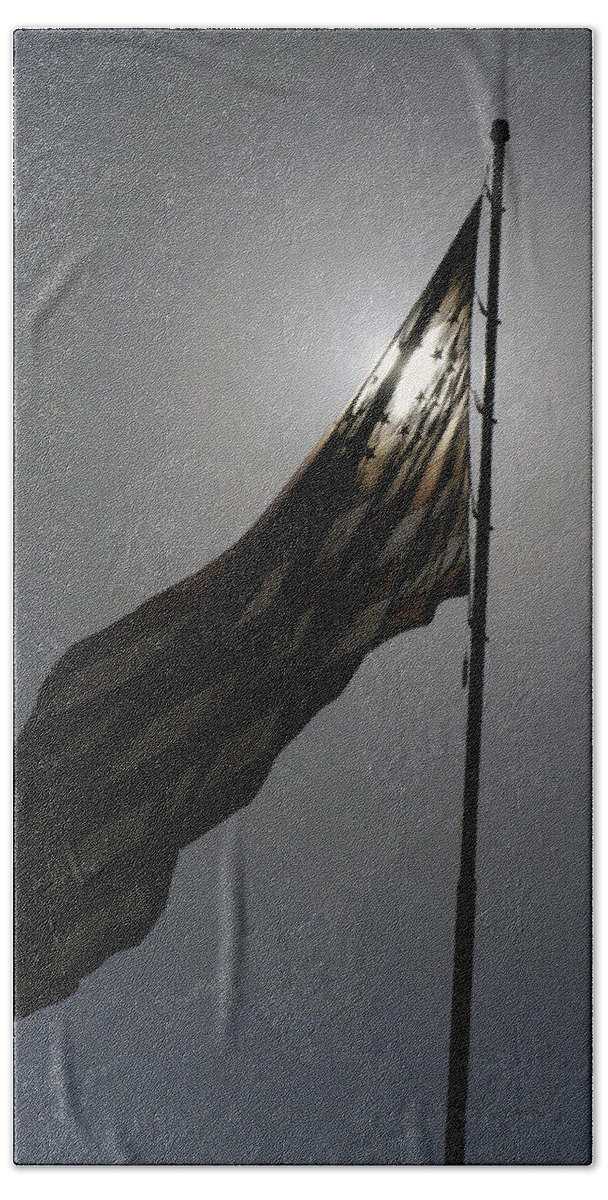 Us Flag Bath Towel featuring the photograph American Pride - Flag by DArcy Evans