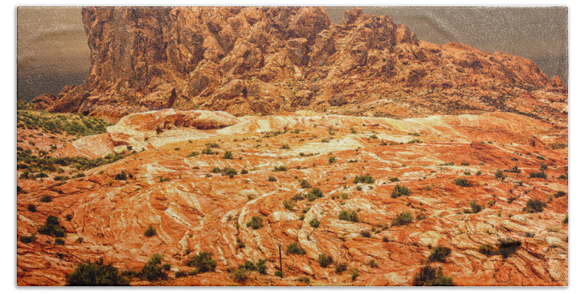 2017 Bath Towel featuring the photograph American West - Valley of Fire 9801-152 by Deidre Elzer-Lento