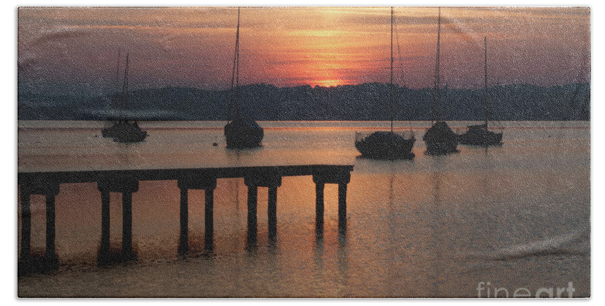 Ammersee Bath Towel featuring the photograph Ammersee, Germany by Smart Aviation