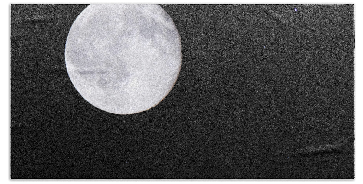 Moon Bath Towel featuring the photograph Among the Stars by Wild Thing
