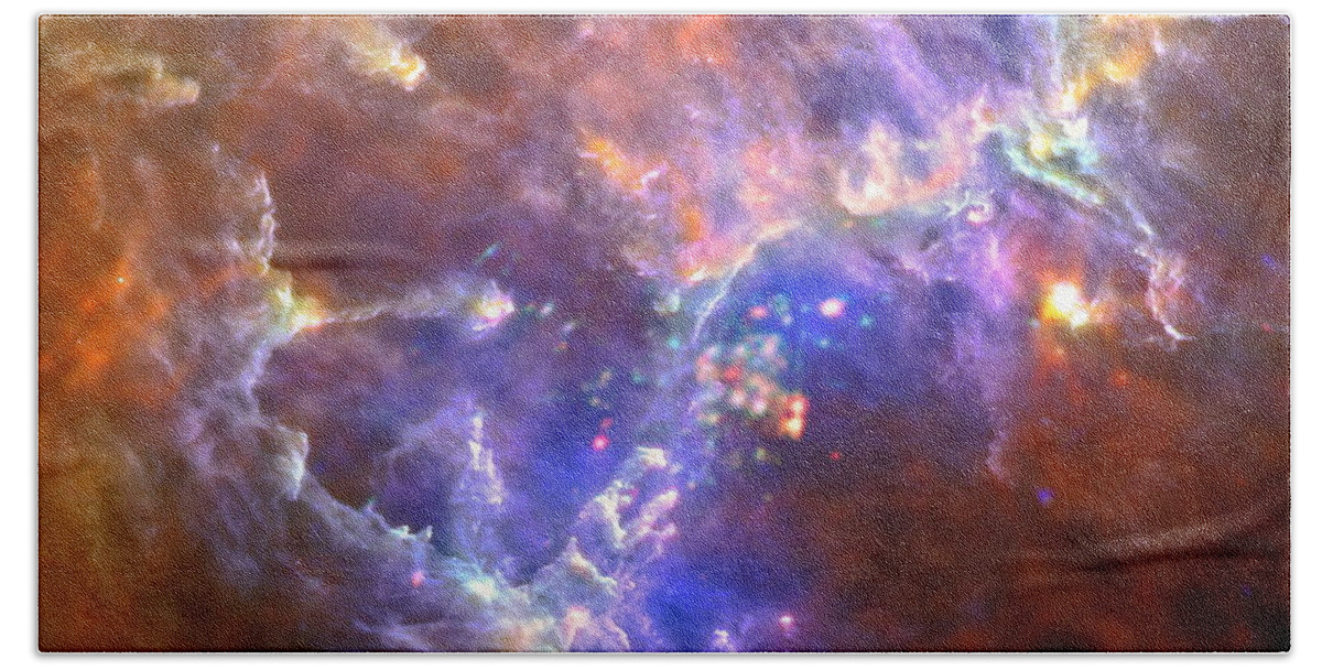 Nasa Bath Towel featuring the photograph An Eagle's Nest of Stars by Eric Glaser