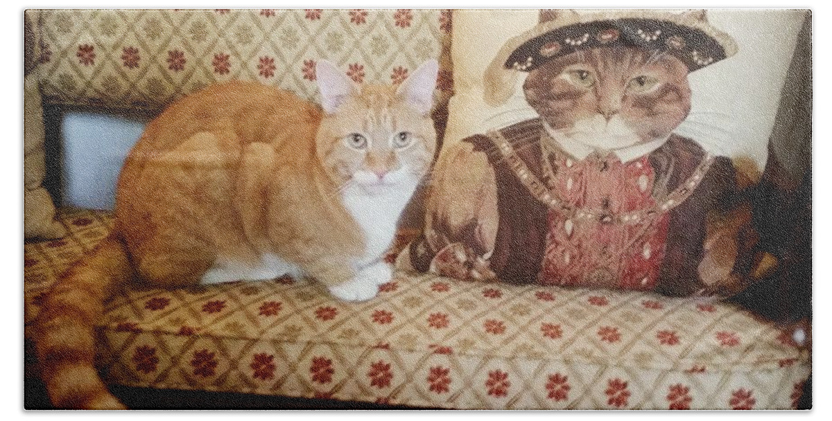 Cat Bath Towel featuring the photograph Ancestor by Rowena Tutty