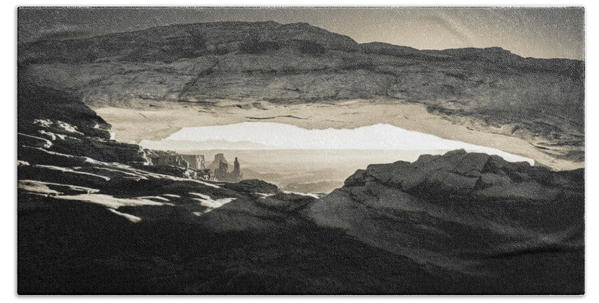 Mesa Arch Bath Towel featuring the photograph Ancient View by Kristal Kraft