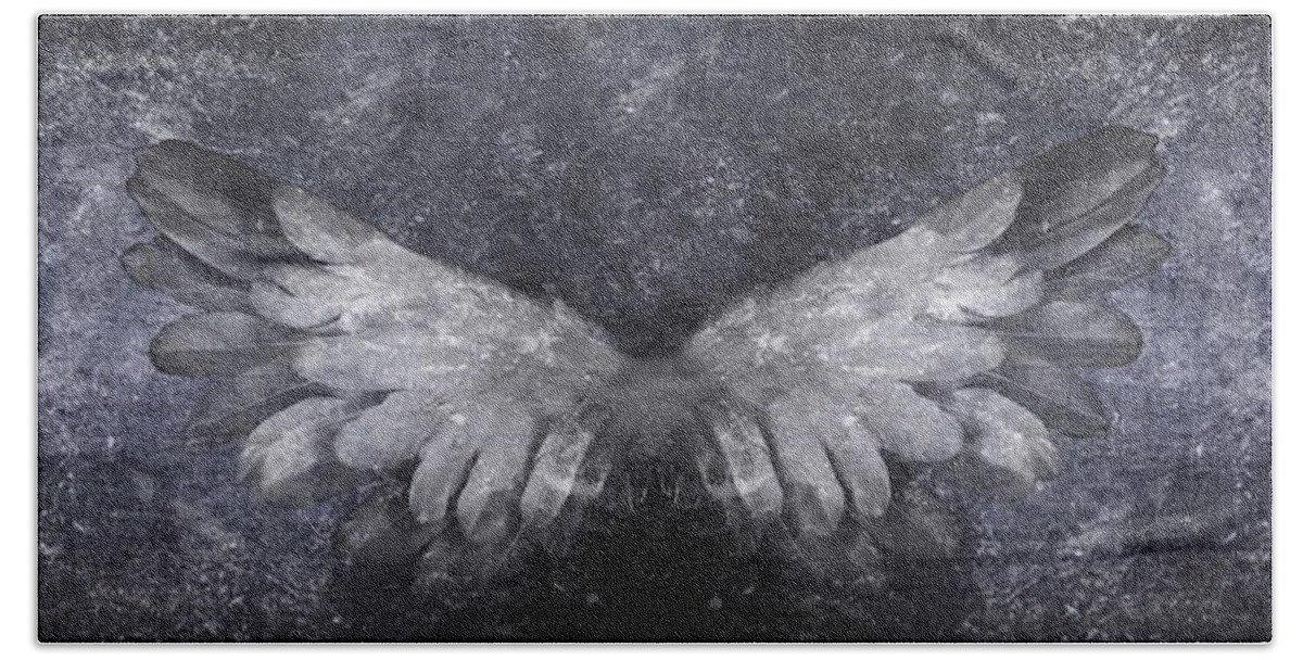 Angel Bath Towel featuring the photograph Angelic Visitation by Andrea Kollo
