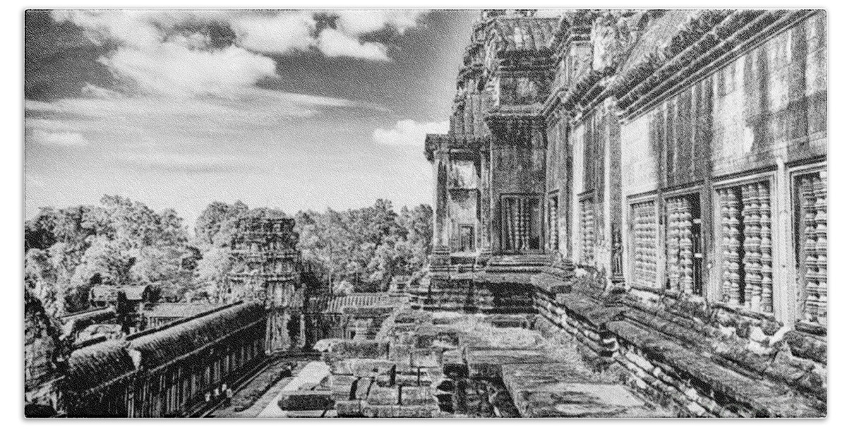 Angkor Wat Bath Towel featuring the photograph Angkor Wat Temple Siem Reap13 by Rene Triay FineArt Photos