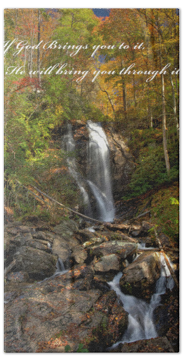 Ana Bath Towel featuring the photograph Anna Rby Falls 3 by Penny Lisowski