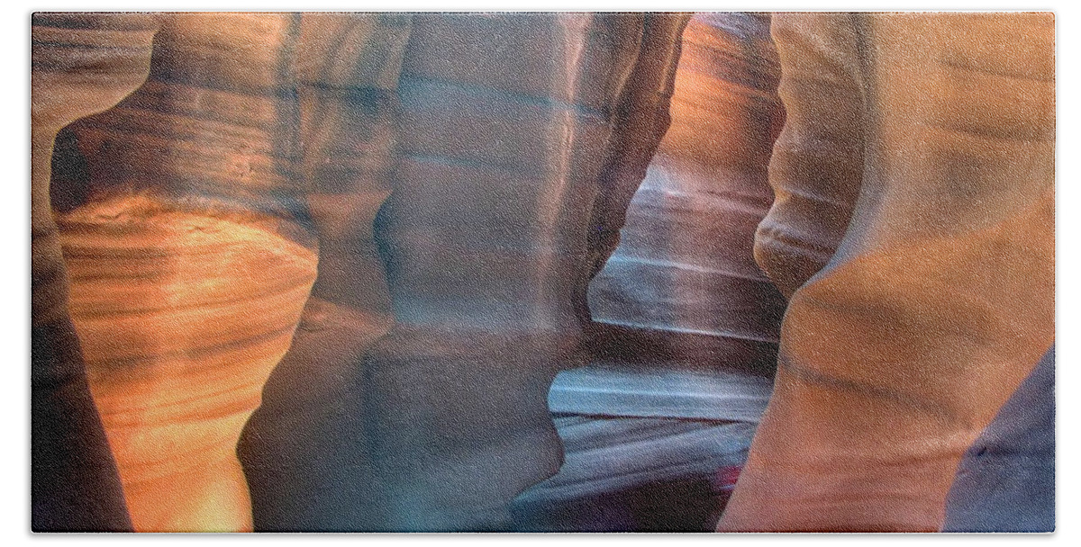 Antelope Bath Towel featuring the photograph Antelope Canyon by Farol Tomson