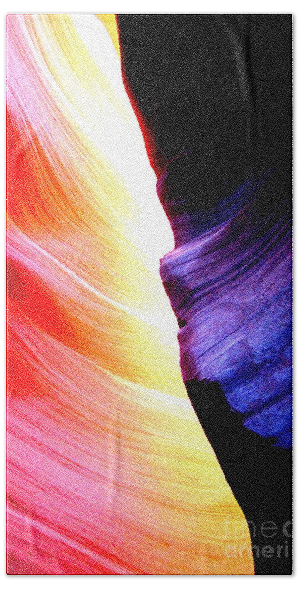 Light Bath Towel featuring the photograph Passion of Antelope canyon by Kumiko Mayer