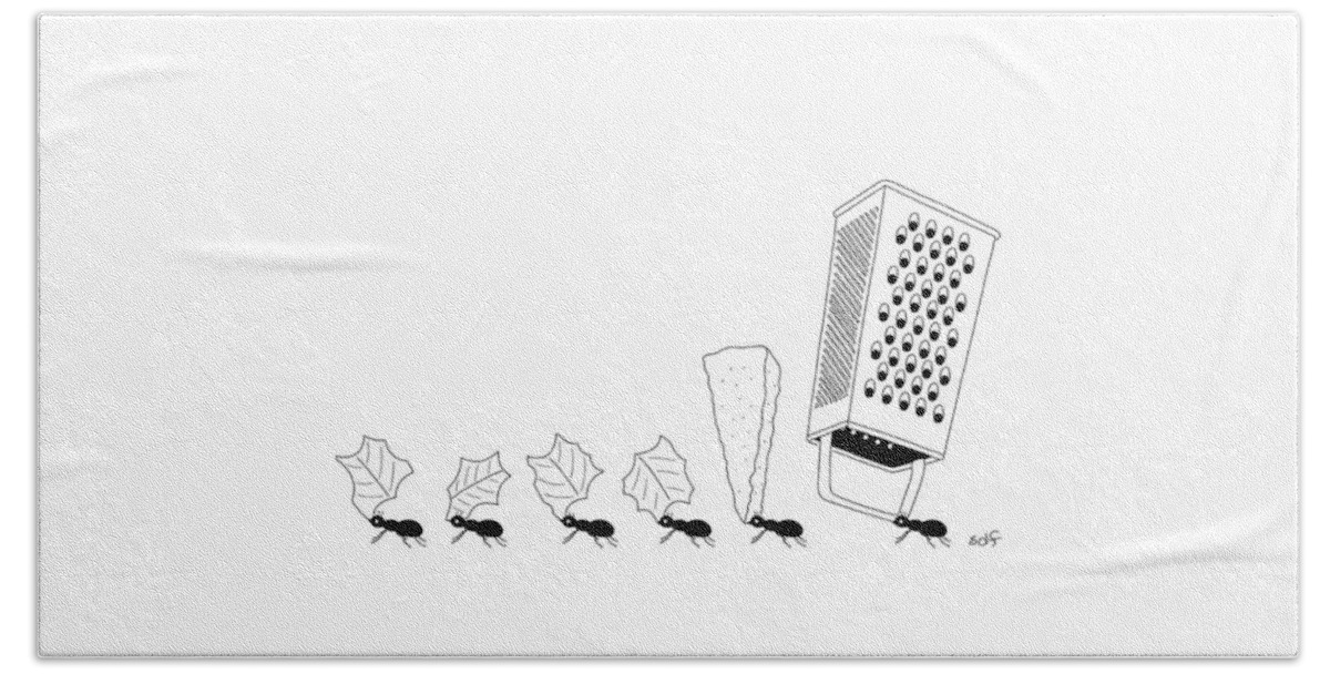 Ants With Cheese Grater Bath Sheet