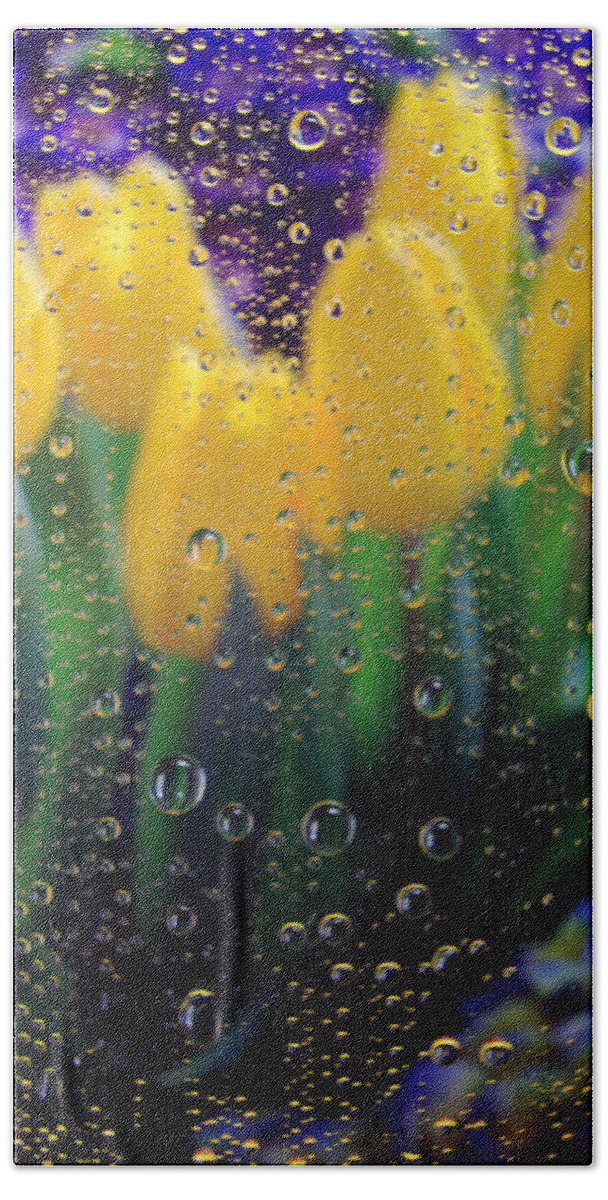 Showers Bath Towel featuring the photograph April Showers by Linda Mishler