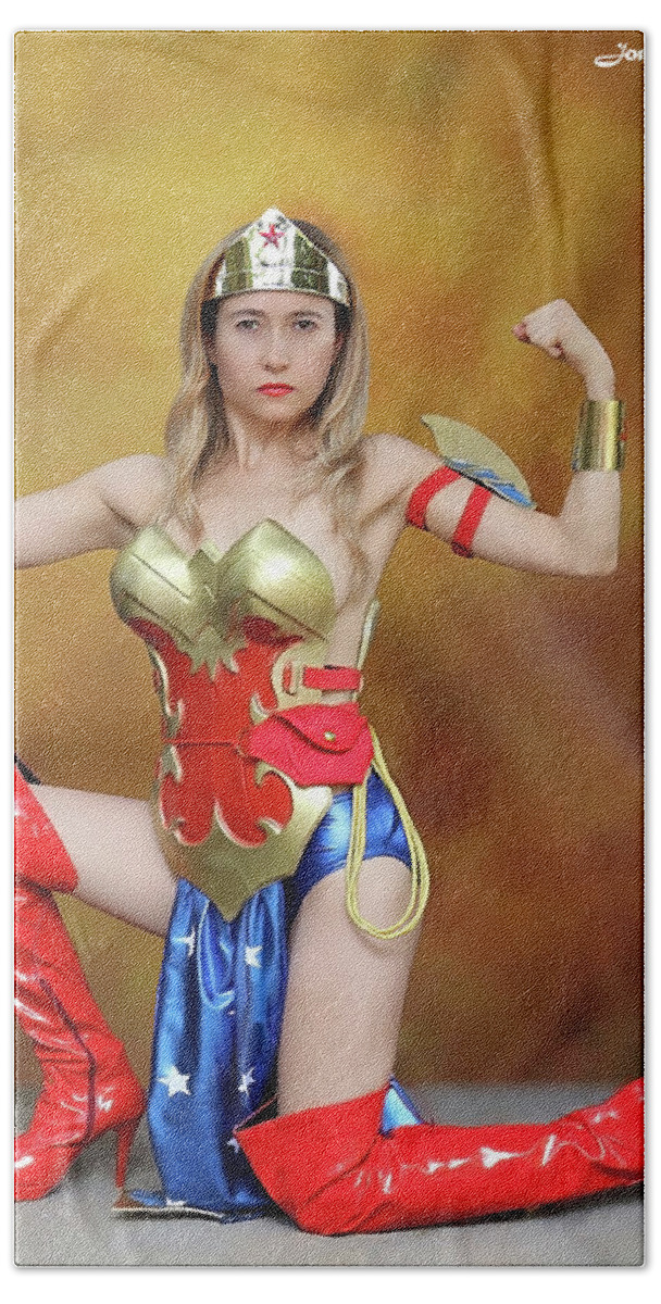 Wonder Woman Bath Towel featuring the photograph Arm OF A Wonder Girl by Jon Volden