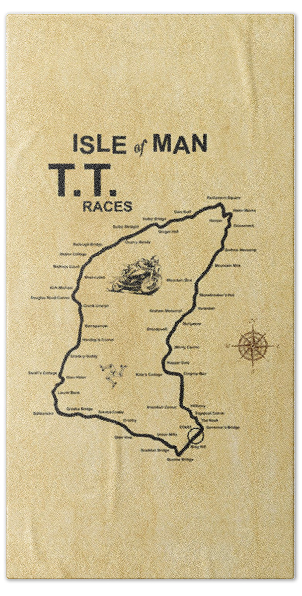 Isle Of Man Tt Bath Sheet featuring the photograph Isle Of Man TT by Mark Rogan