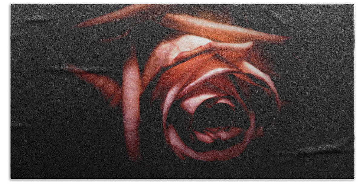 Red Bath Towel featuring the photograph Red rose by Nicklas Gustafsson