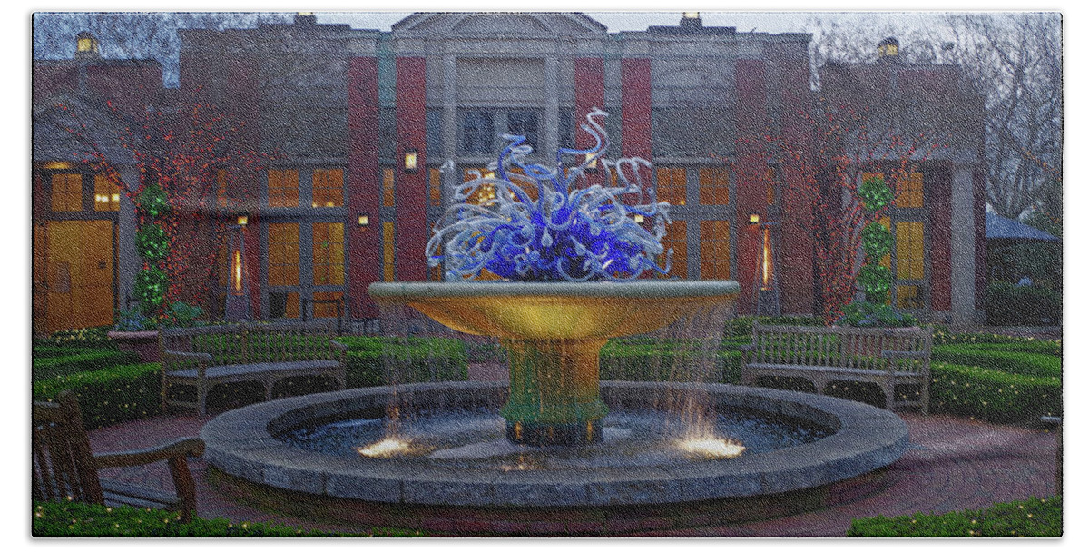 Garden Bath Towel featuring the photograph Atlanta Botanical Garden of Lights by Bess Carter