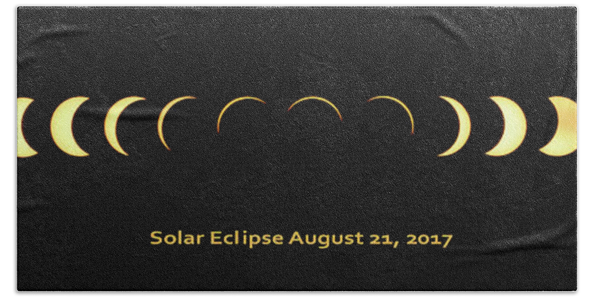 2017 Eclipse Hand Towel featuring the photograph August 21, 2017 Solar Eclipse by Jimmy McDonald