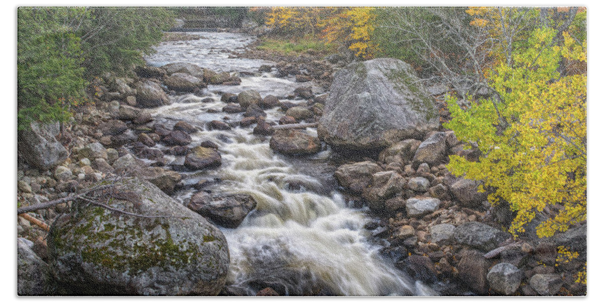 Autumn Bath Towel featuring the photograph Autumn River by Angelo Marcialis
