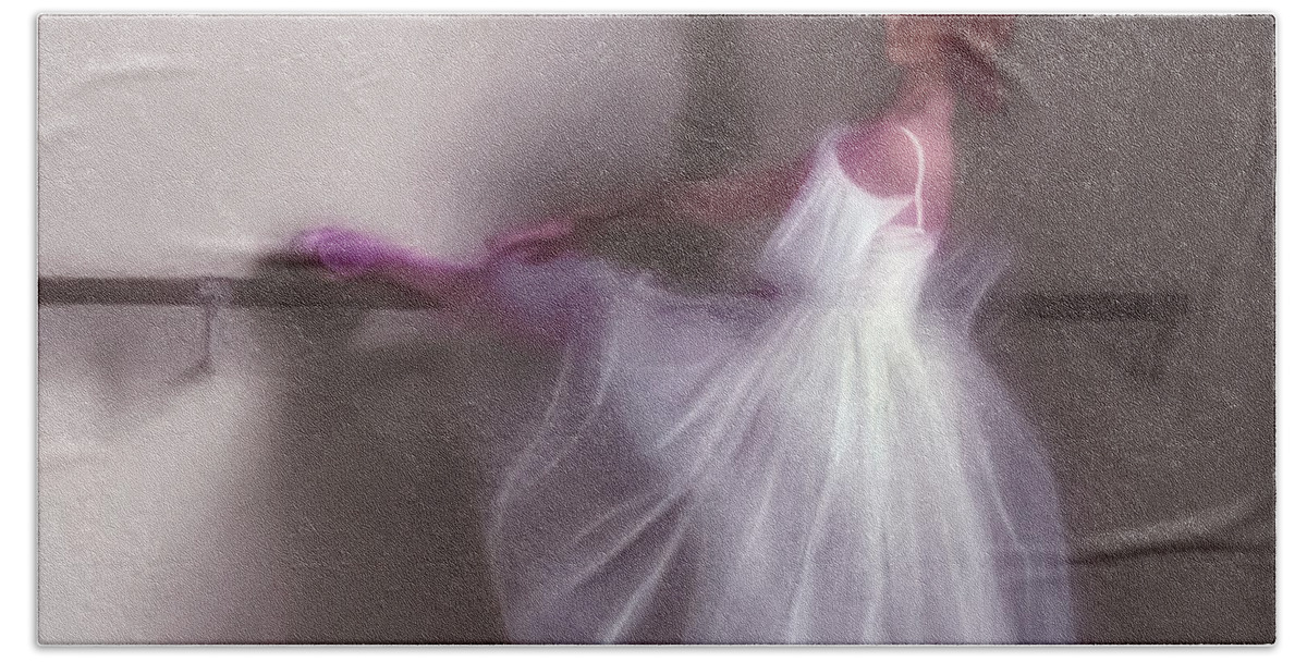 Ballerina Hand Towel featuring the photograph Ballerina-2 by Juan Carlos Ferro Duque