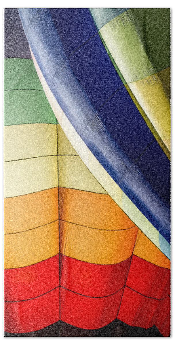 Albuquerque Bath Towel featuring the photograph Balloon Colors - Vertical by Ron Pate