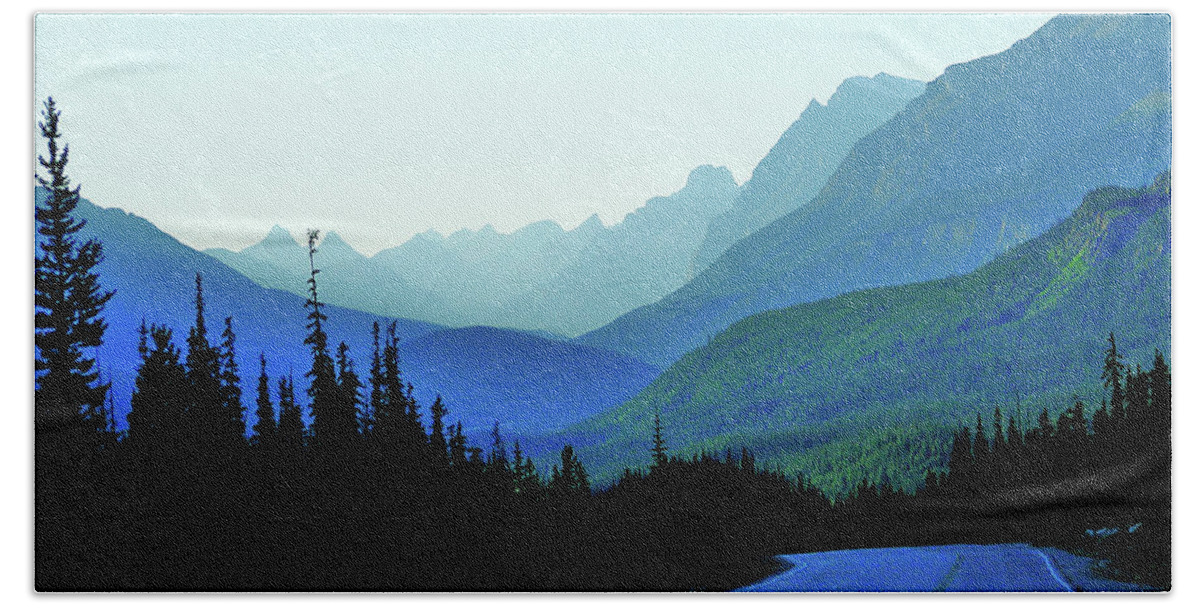 Blue Hand Towel featuring the photograph Banff Jasper Blue by Blair Wainman