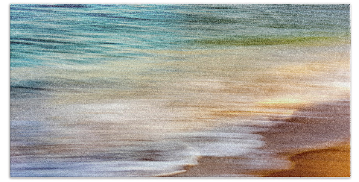 Hawaii Bath Towel featuring the photograph Beach Abstract by Christopher Johnson