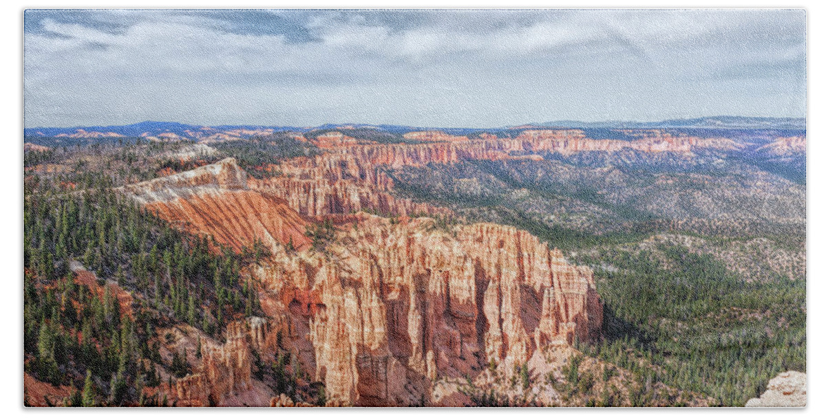 Landscape Bath Towel featuring the photograph Beauty of Bryce by John M Bailey
