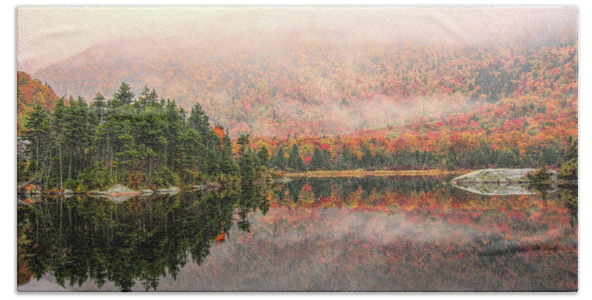 Beaver Pond Nh Bath Towel featuring the photograph Beaver Pond New Hampshire by Jeff Folger