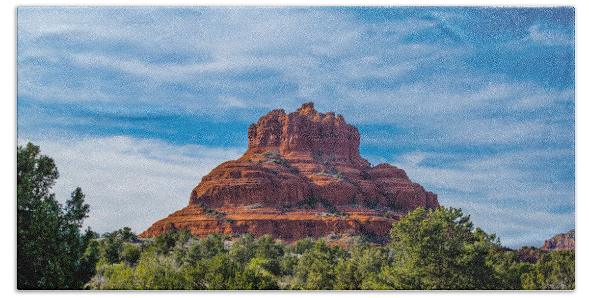 Sedona Bath Towel featuring the photograph Bell Rock by Robert McKay Jones