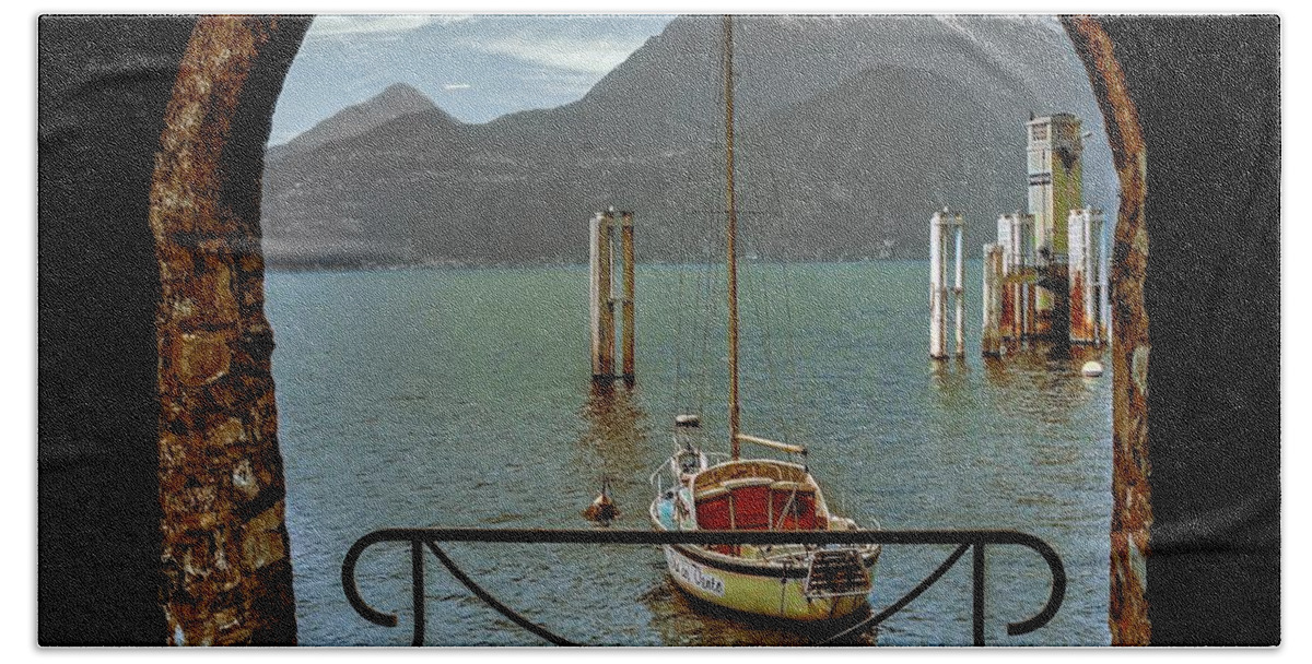 Varenna Bath Towel featuring the photograph Bella Varenna - for print or wrapped canvas by TK Goforth