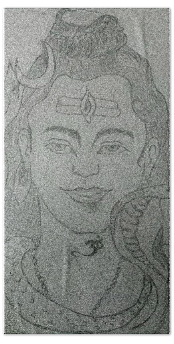 LORD shiva stock image. Image of sketch, shiva, pencil - 250003439