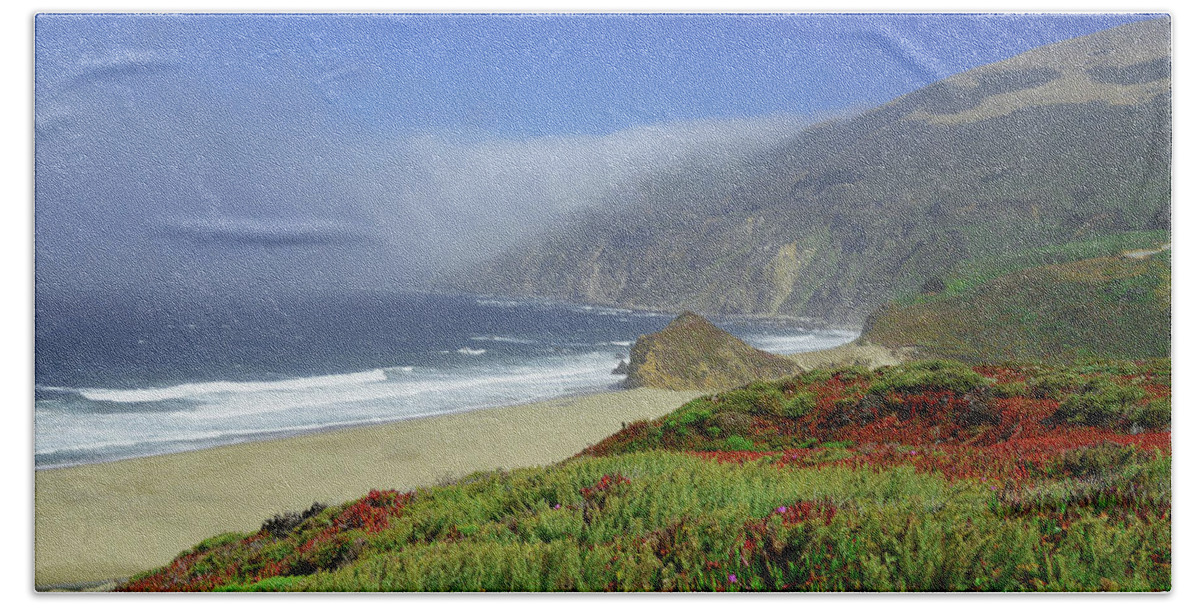 Big Sur Hand Towel featuring the photograph Big Sur 3 by Renee Hardison