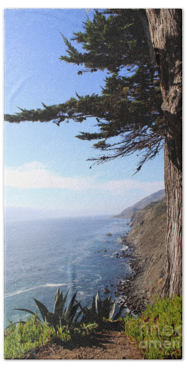 Coast Hand Towel featuring the photograph Big Sur Coastline by Linda Woods